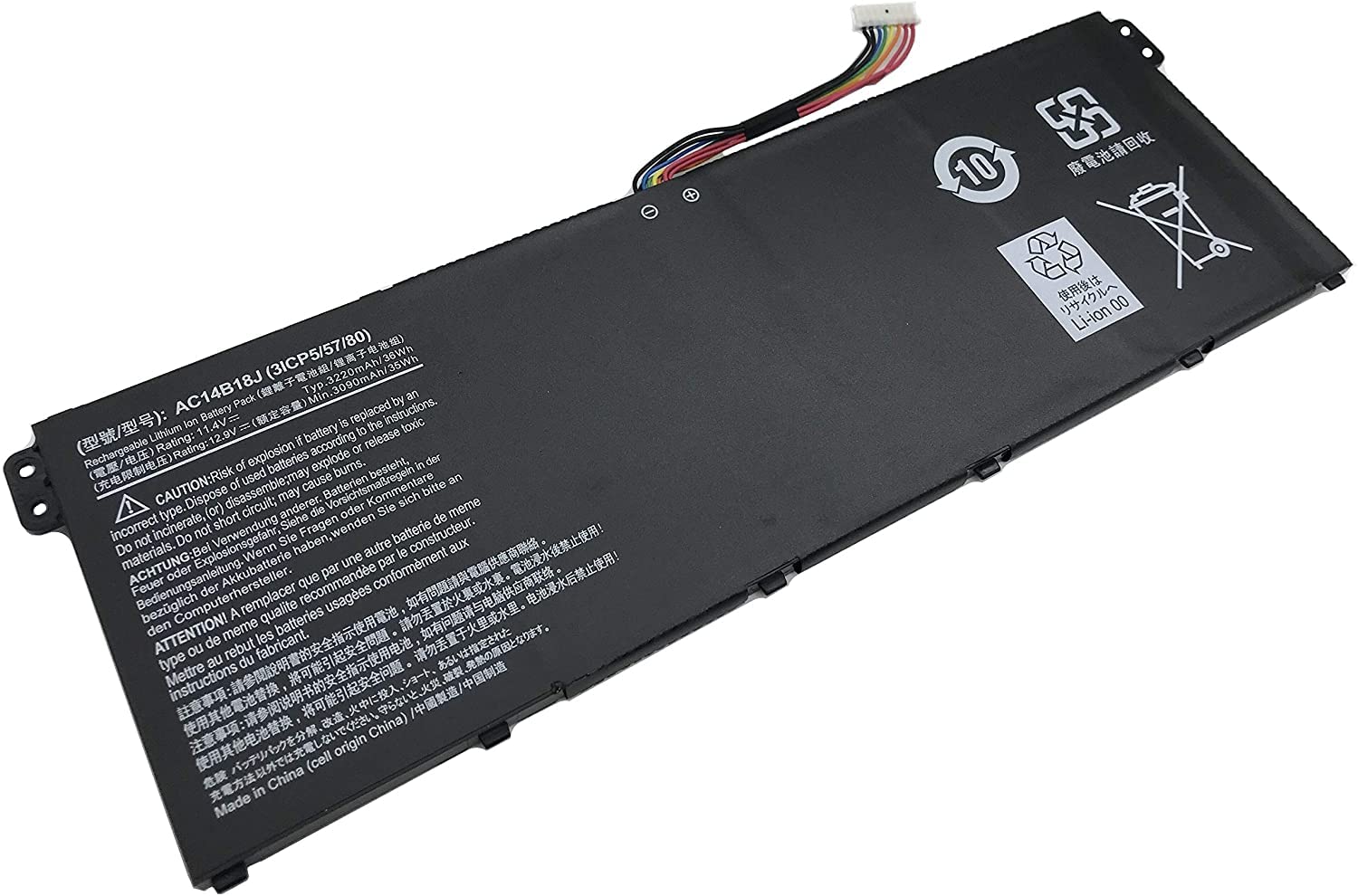 WISTAR AC14B18J Laptop Battery for Acer Aspire V3-111 V3-111P V5-122 V5-122P V5-132 V5-132P E3-111 E3-112 E3-112M ES1-511 ES1-512 Battery